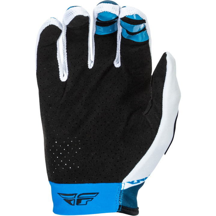 Fly Racing Lite Gloves Blue/White - Palm View
