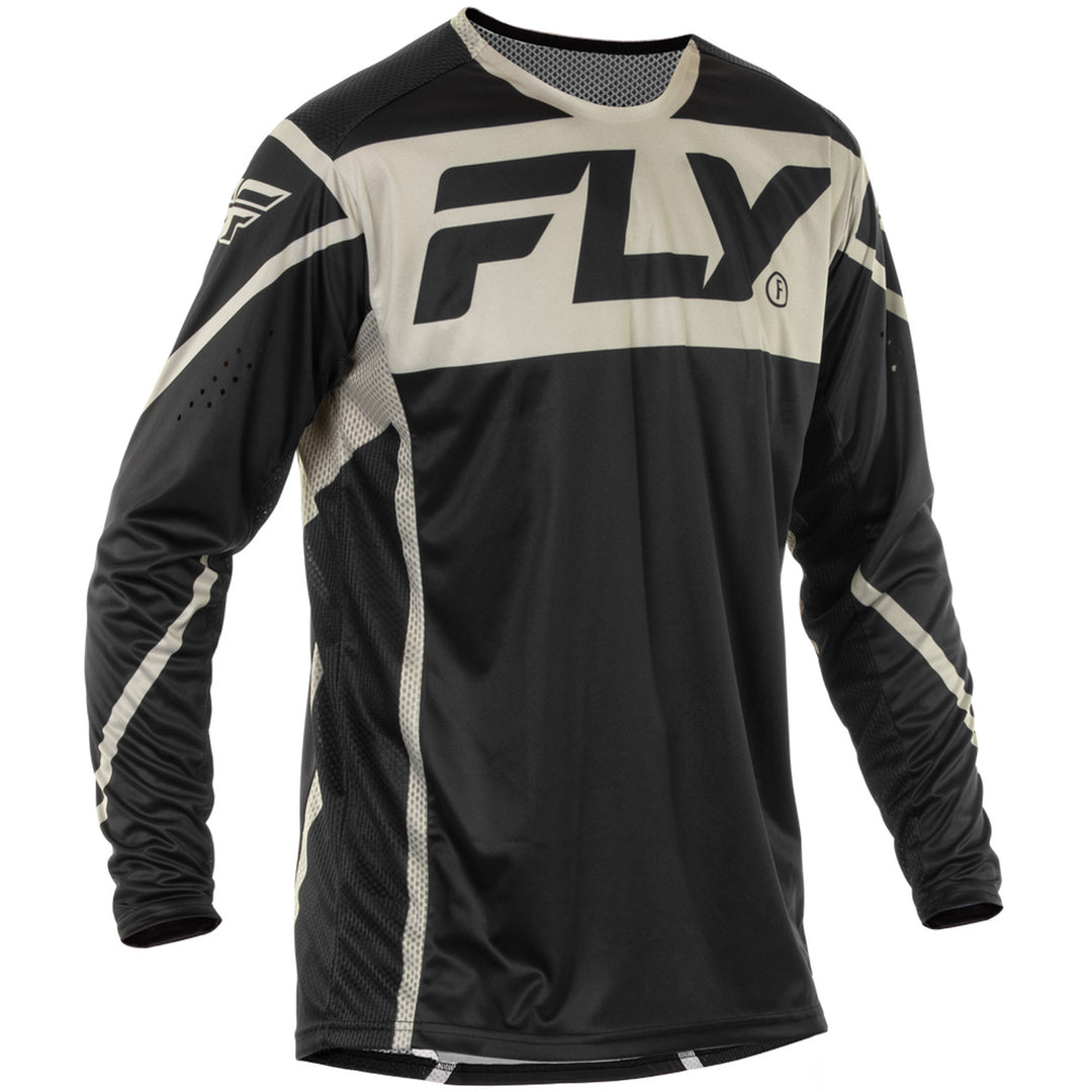 Fly Racing Lite Jersey Black/Grey - Front View
