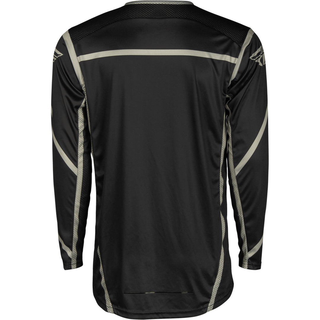 Fly Racing Lite Jersey Black/Grey - Rear View
