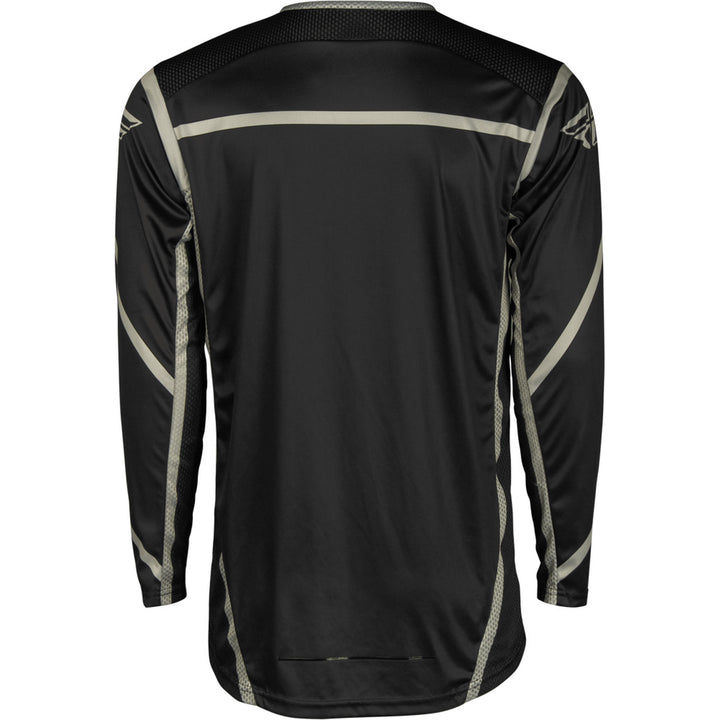 Fly Racing Lite Jersey Black/Grey - Rear View