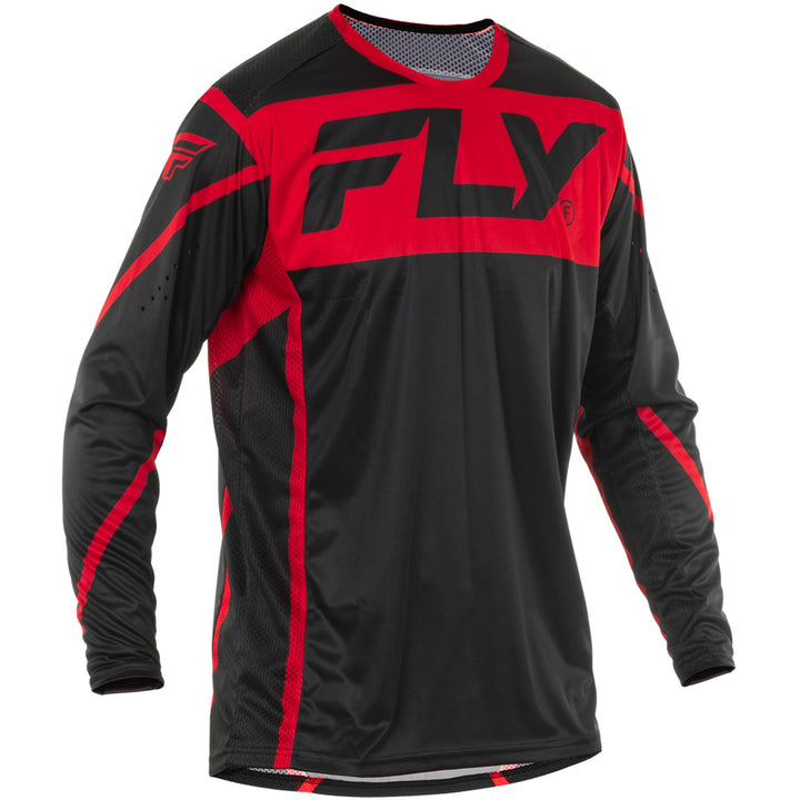 Fly Racing Lite Jersey Black/Red - Front View