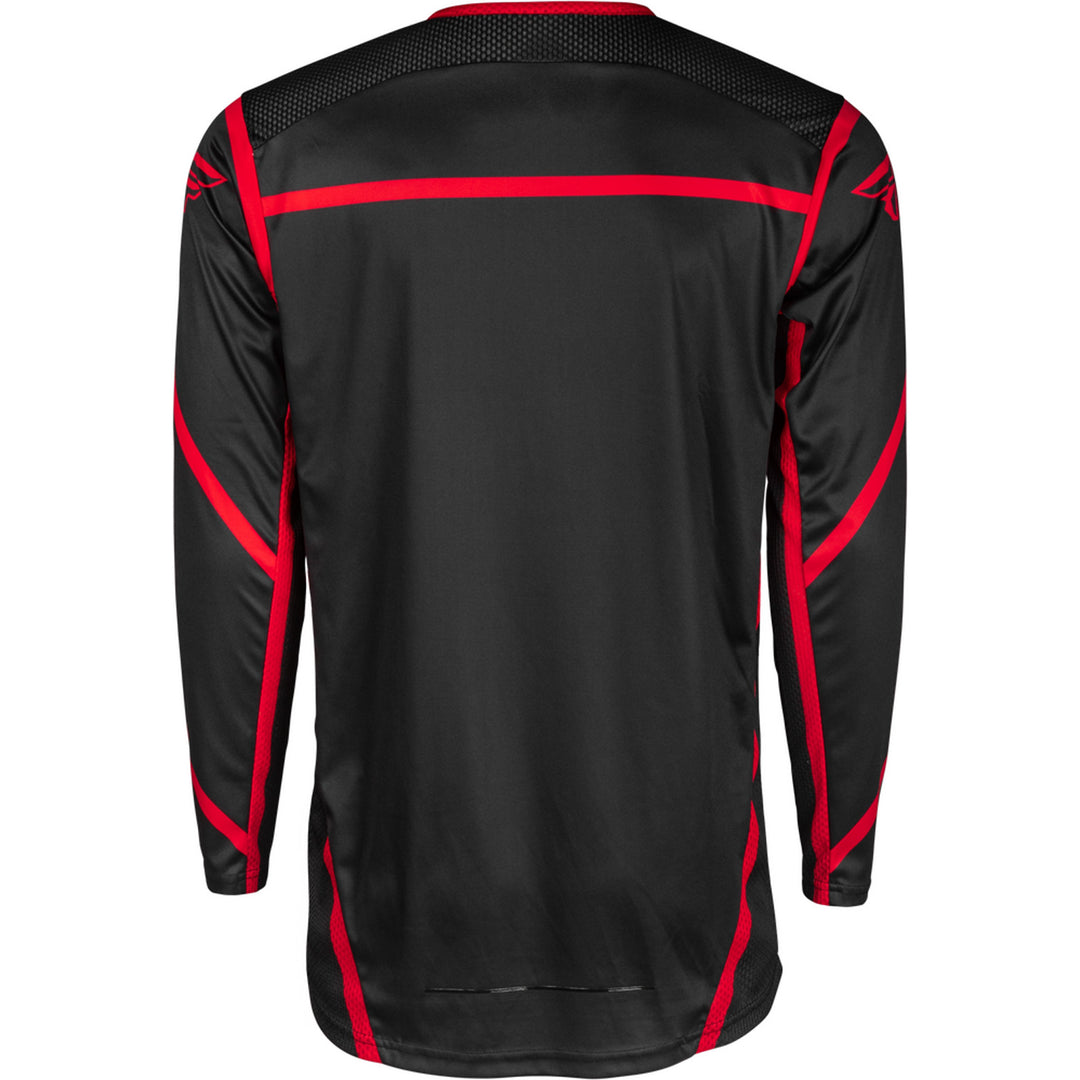 Fly Racing Lite Jersey Black/Red - Rear View