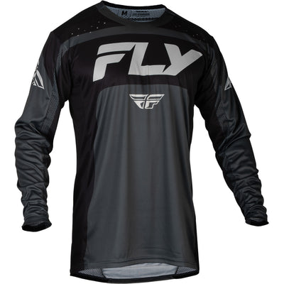 Fly Racing Lite Jersey Charcoal/Black - Front View