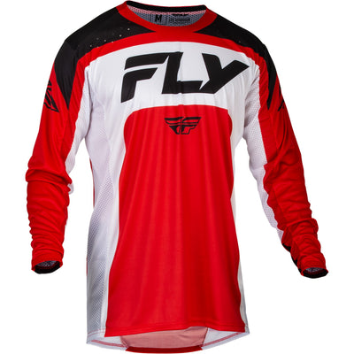 Fly Racing Lite Jersey Red/White/Black - Front View