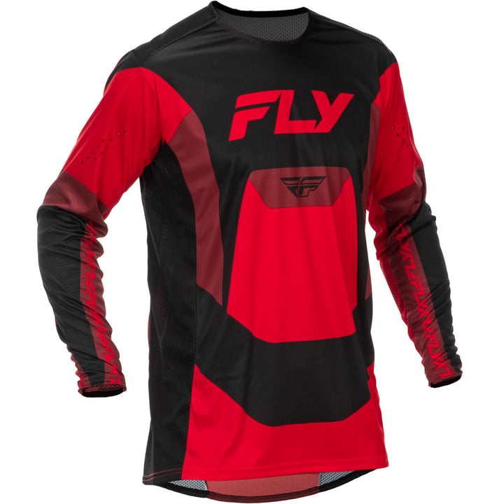 Fly Racing Lite Jersey Black/Red - Front View