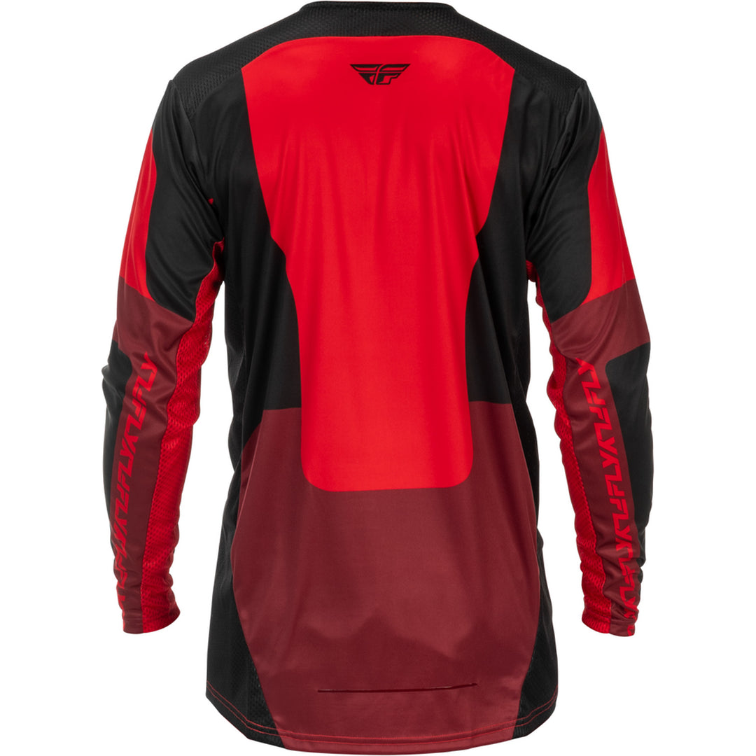 Fly Racing Lite Jersey Black/Red - Rear View