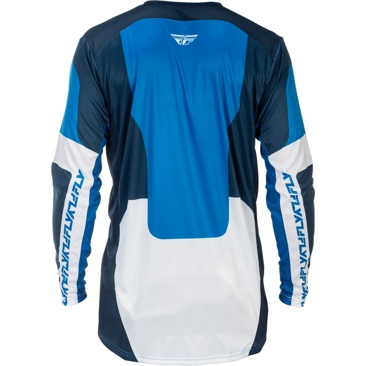 Fly Racing Lite Jersey Blue/White - Rear View