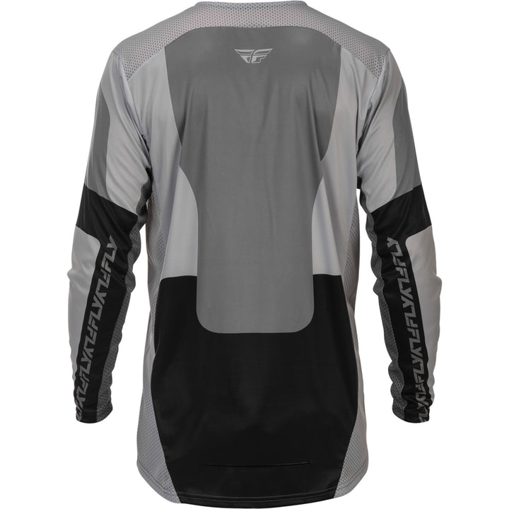 Fly Racing Lite Jersey Grey/Black - Rear View