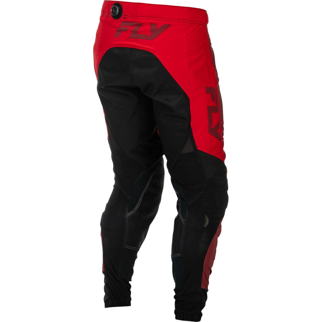 Fly Racing Lite Pants Black/Red - Rear Right Side View