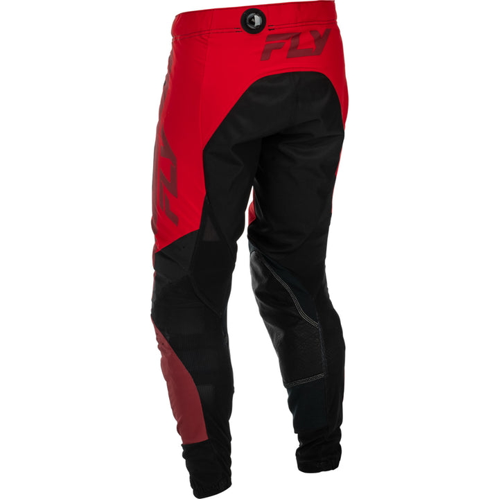 Fly Racing Lite Pants Black/Red - Rear Left Side View