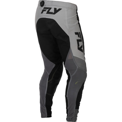 Fly Racing Lite Pants Grey/Black - Rear Right Side View