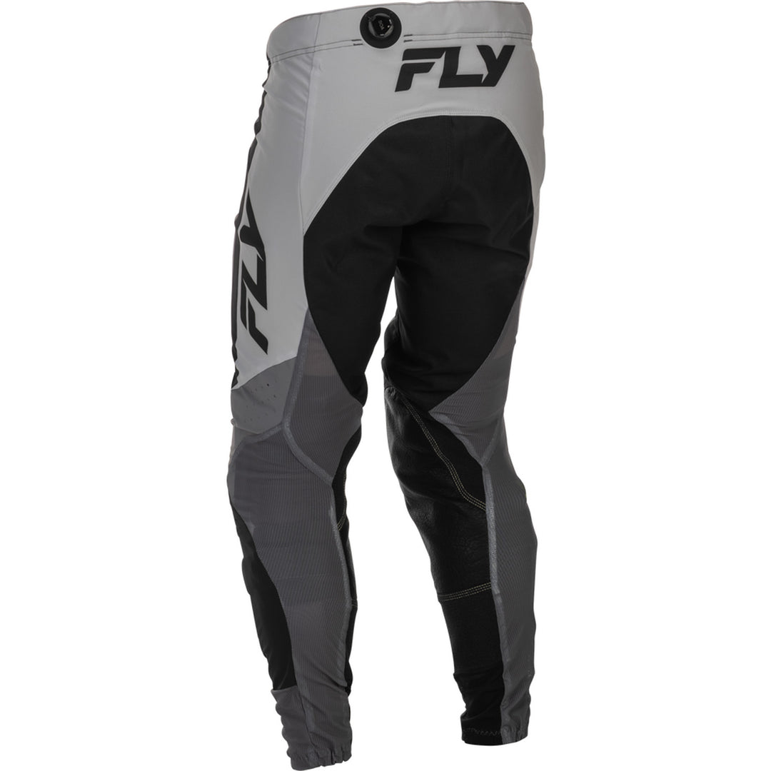 Fly Racing Lite Pants Grey/Black - Rear Left Side View