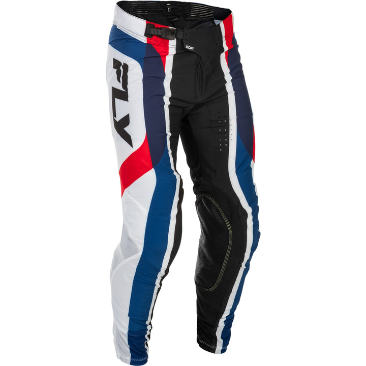 Fly Racing Lite SE Glory Pants Red/White/Blue - Front Right Side View
