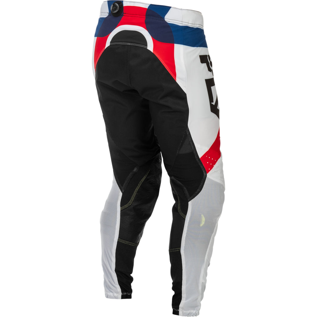 Fly Racing Lite SE Glory Pants Red/White/Blue - Rear Right Side View