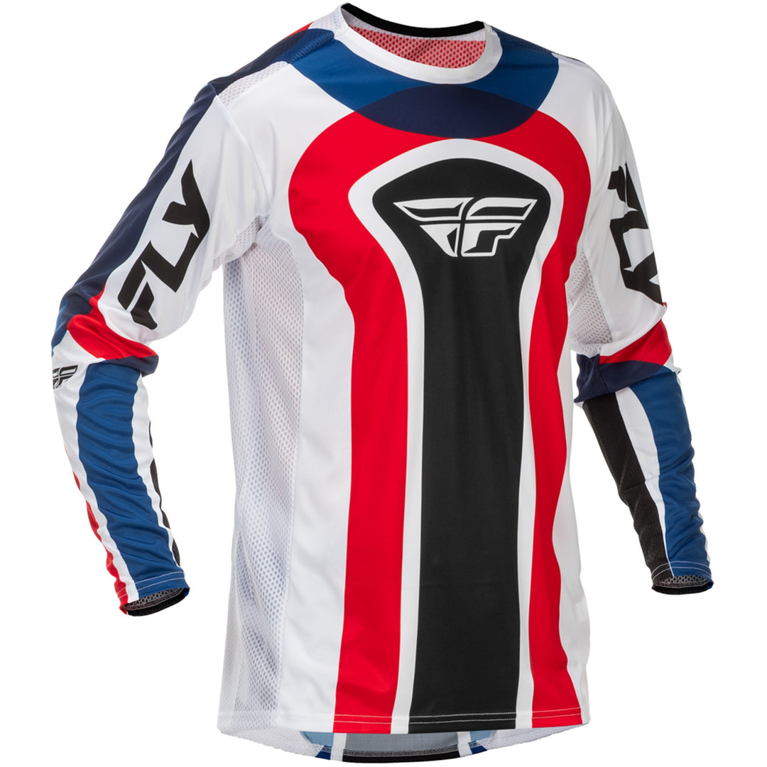 Fly Racing Lite SE Glory Jersey Red/White/Blue - Front View