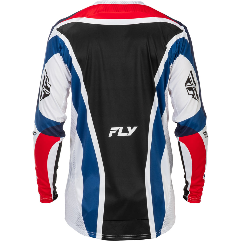 Fly Racing Lite SE Glory Jersey Red/White/Blue - Rear View