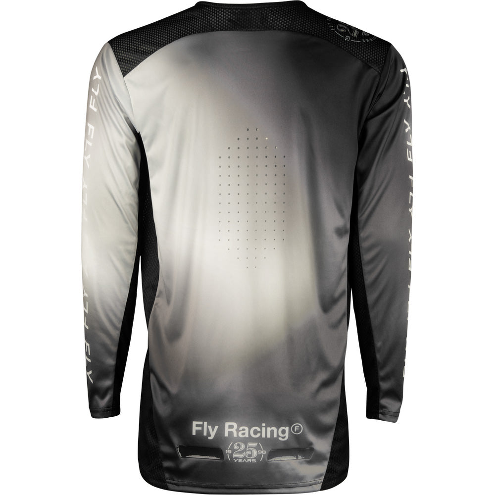 Fly Racing S.E. Lite Legacy Jersey Light Grey/Black - Rear View