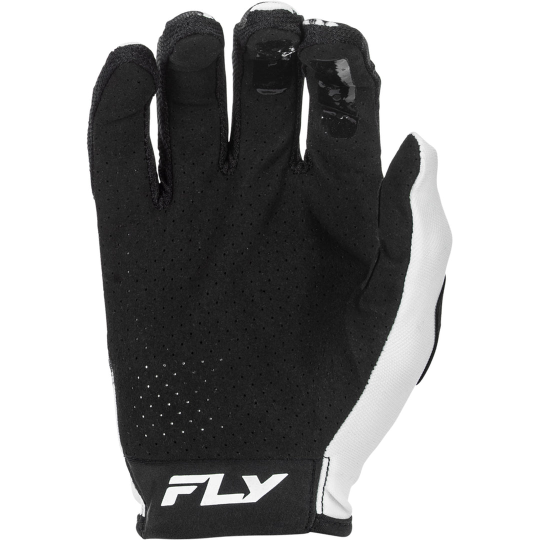Fly Racing Lite Warp Gloves White/Blue/Pink - Palm View