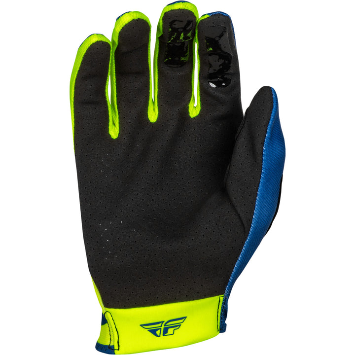 Fly Racing Lite Lancer Gloves Navy/Hi-Vis - Palm View