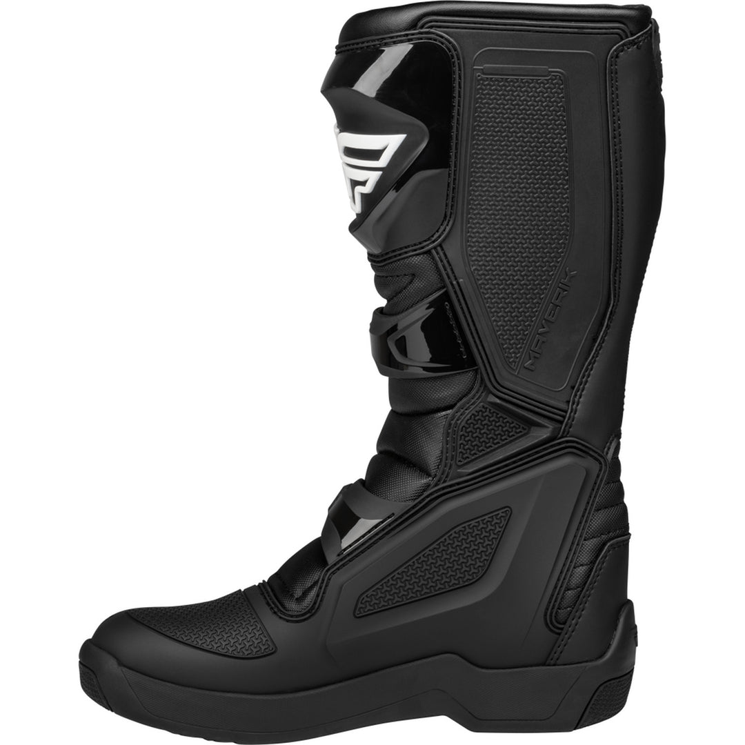 Fly Racing Maverik LT Boots Black - Inner Side View
