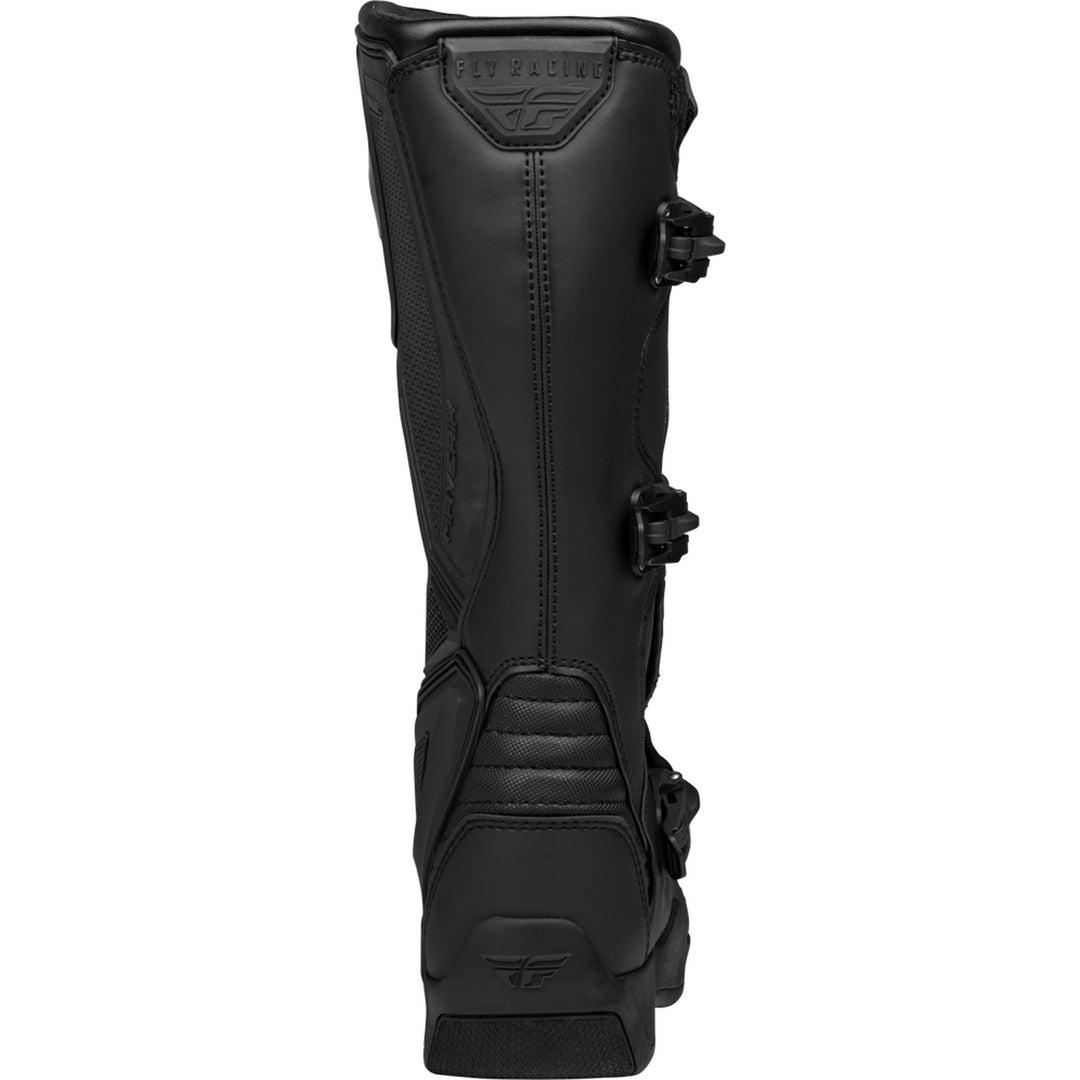 Fly Racing Maverik LT Boots Black - Rear View