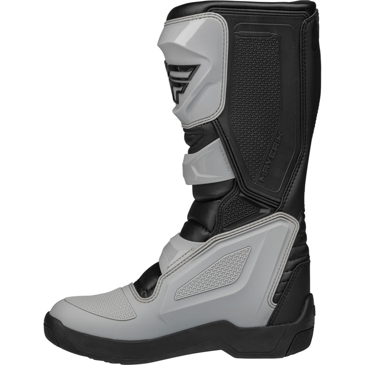 Fly Racing Maverik LT Boots Grey/Black - Inner Side View
