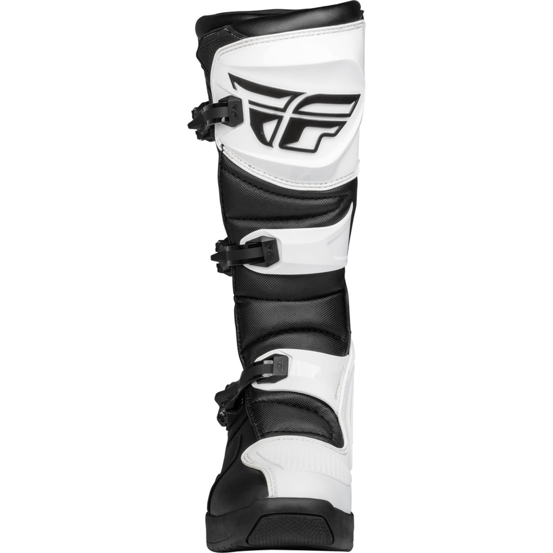 Fly Racing Maverik LT Boots White/Black - Front View