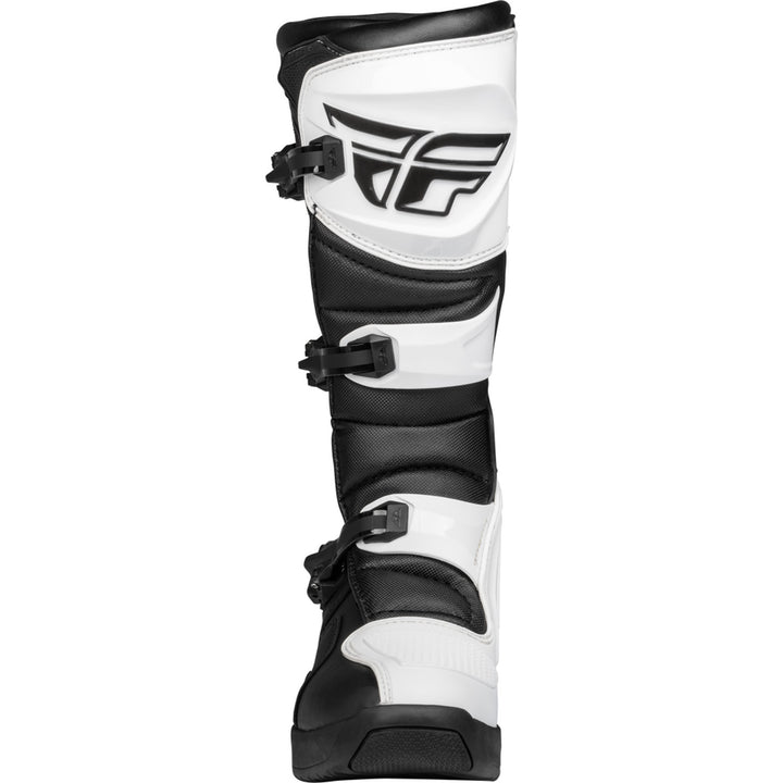 Fly Racing Maverik LT Boots White/Black - Front View