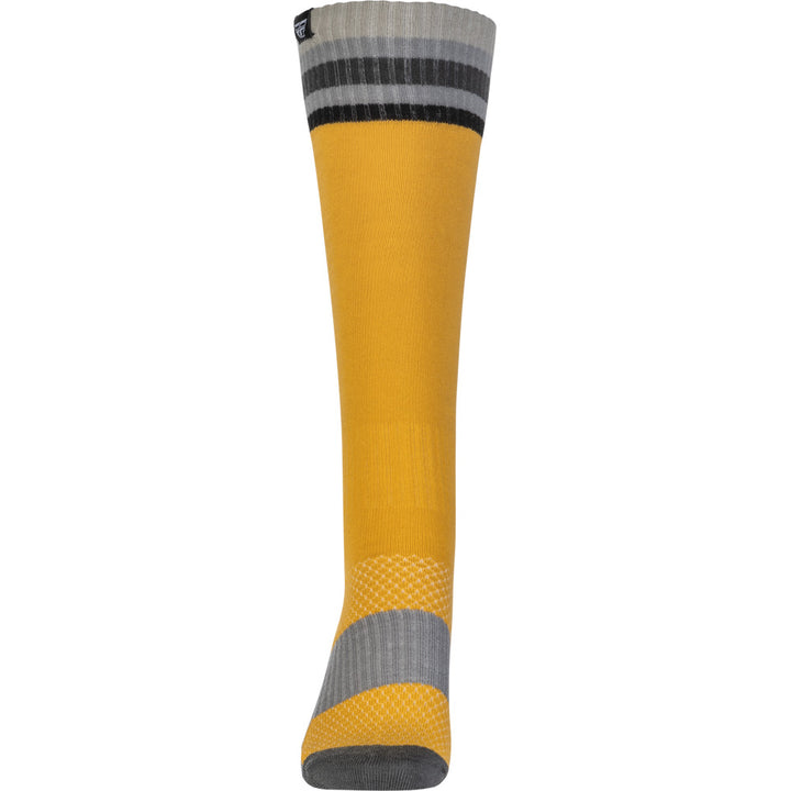 Fly Racing MX Socks - Thin Yellow - Front View