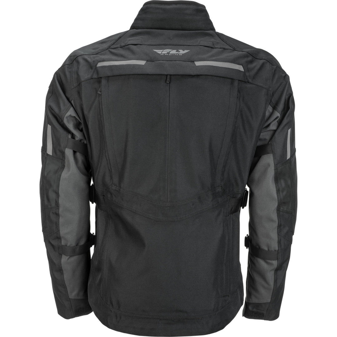 Fly Racing Off Grid Jacket Black - Rear View