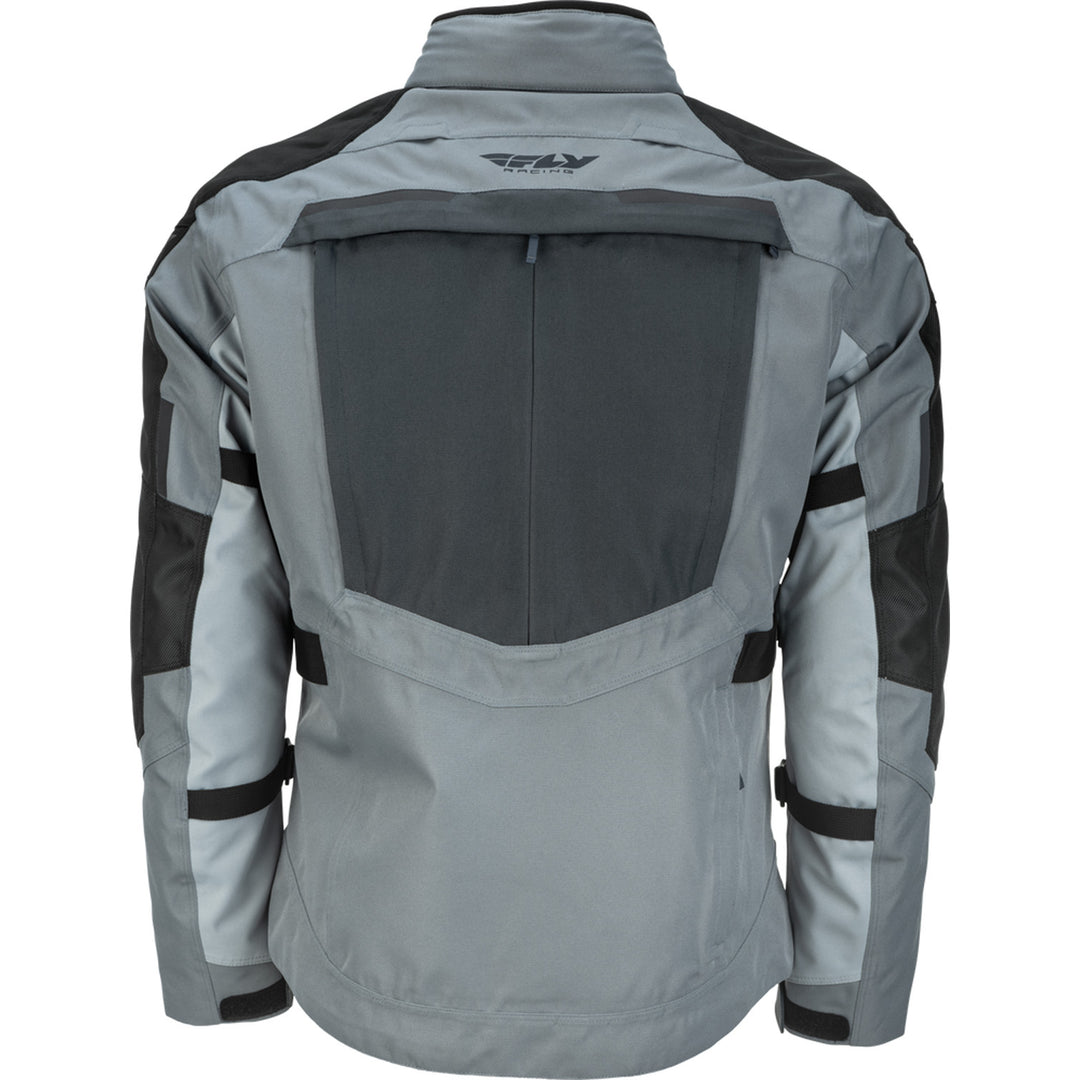 Fly Racing Off Grid Jacket Grey - Rear View