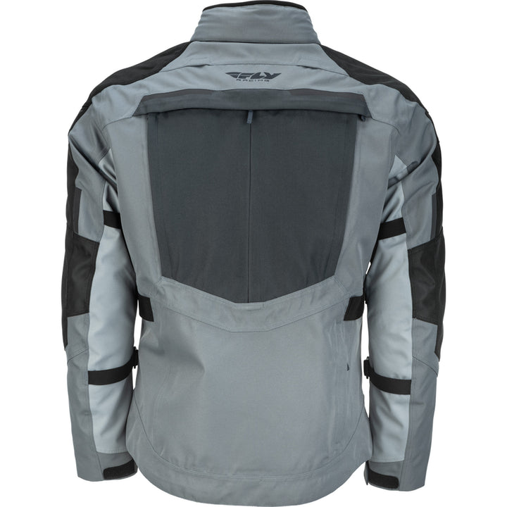 Fly Racing Off Grid Jacket Grey - Rear View