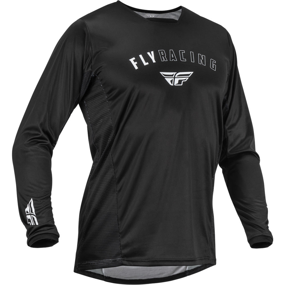 Fly Racing Patrol Jersey Black/White - Front View