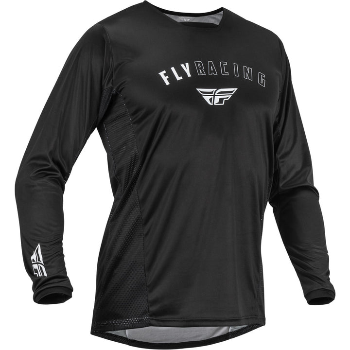 Fly Racing Patrol Jersey Black/White - Front View