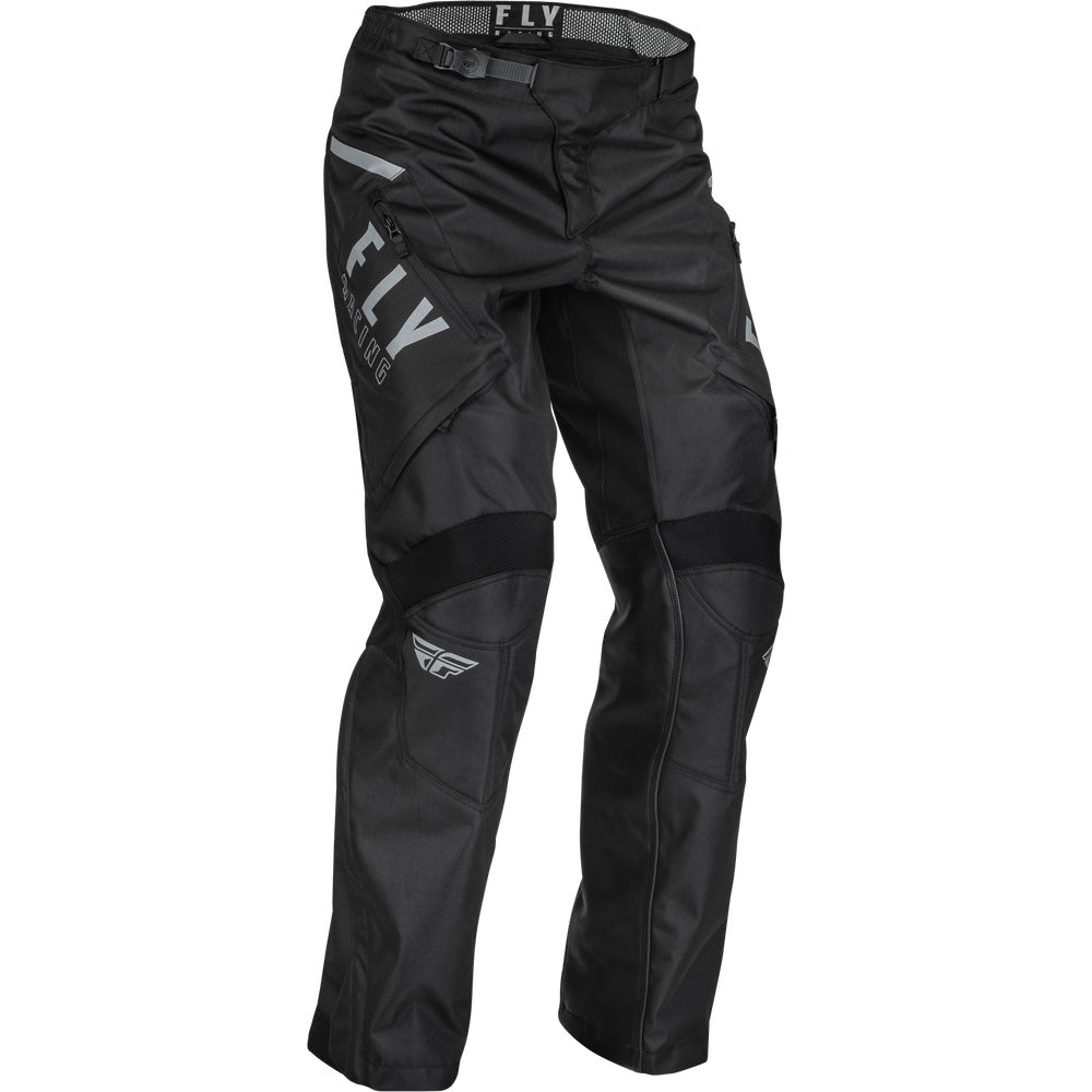 Fly Racing Patrol Over-Boot Pants Black/White - Front Right Side View