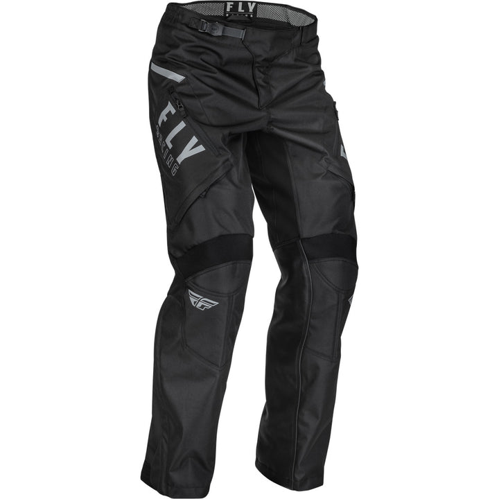 Fly Racing Patrol Over-Boot Pants Black/White - Front Right Side View