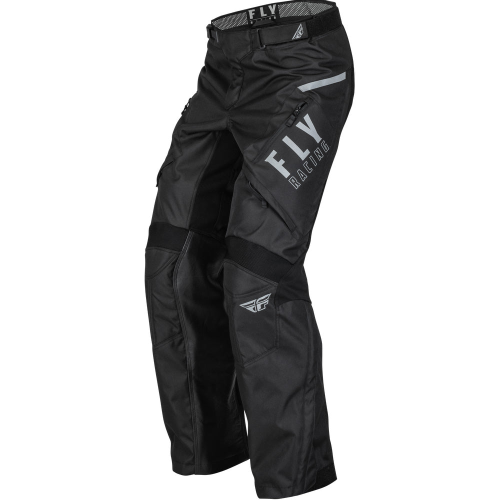 Fly Racing Patrol Over-Boot Pants Black/White - Front Left Side View