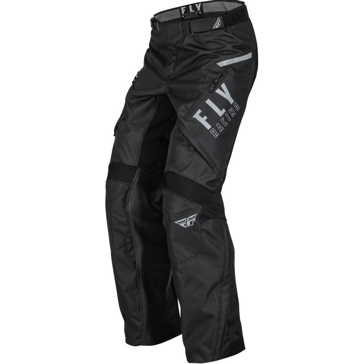 Fly Racing Patrol Over-Boot Pants Black/White - Front Left Side View