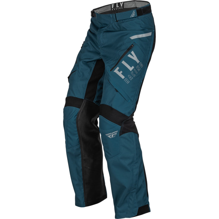 Fly Racing Patrol Over-Boot Pants Slate Blue/Black - Front Left Side View