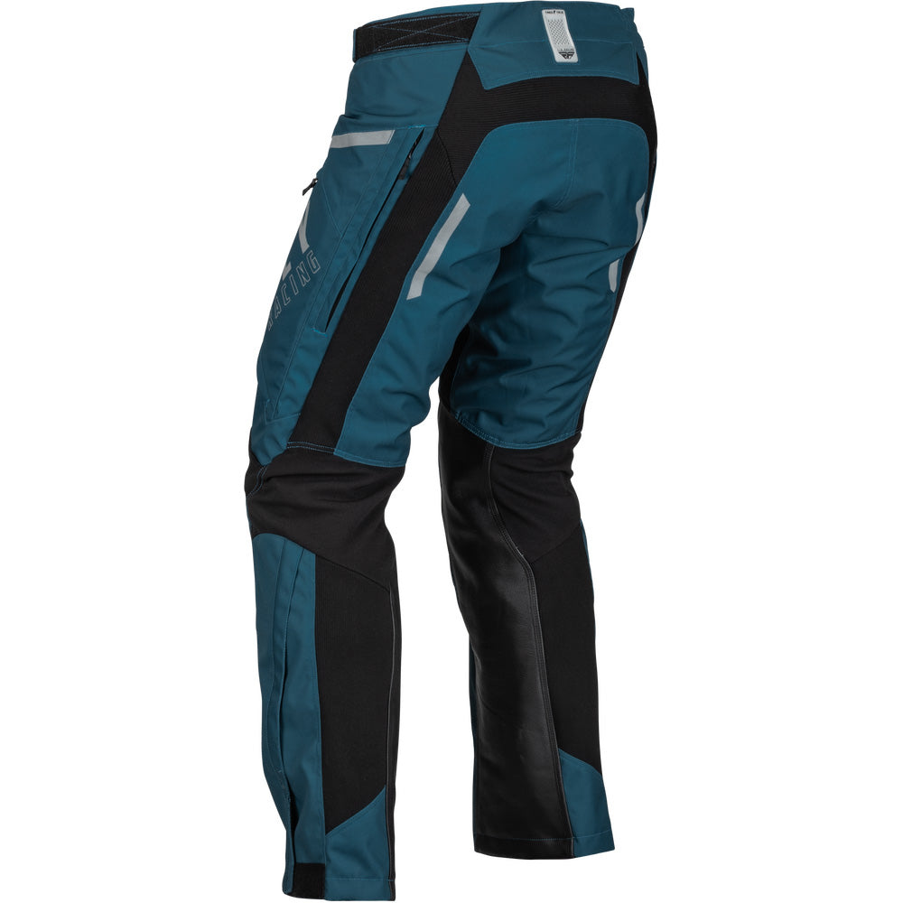 Fly Racing Patrol Over-Boot Pants Slate Blue/Black - Rear Left Side View