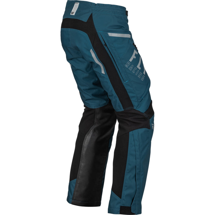 Fly Racing Patrol Over-Boot Pants Slate Blue/Black - Rear Right Side View