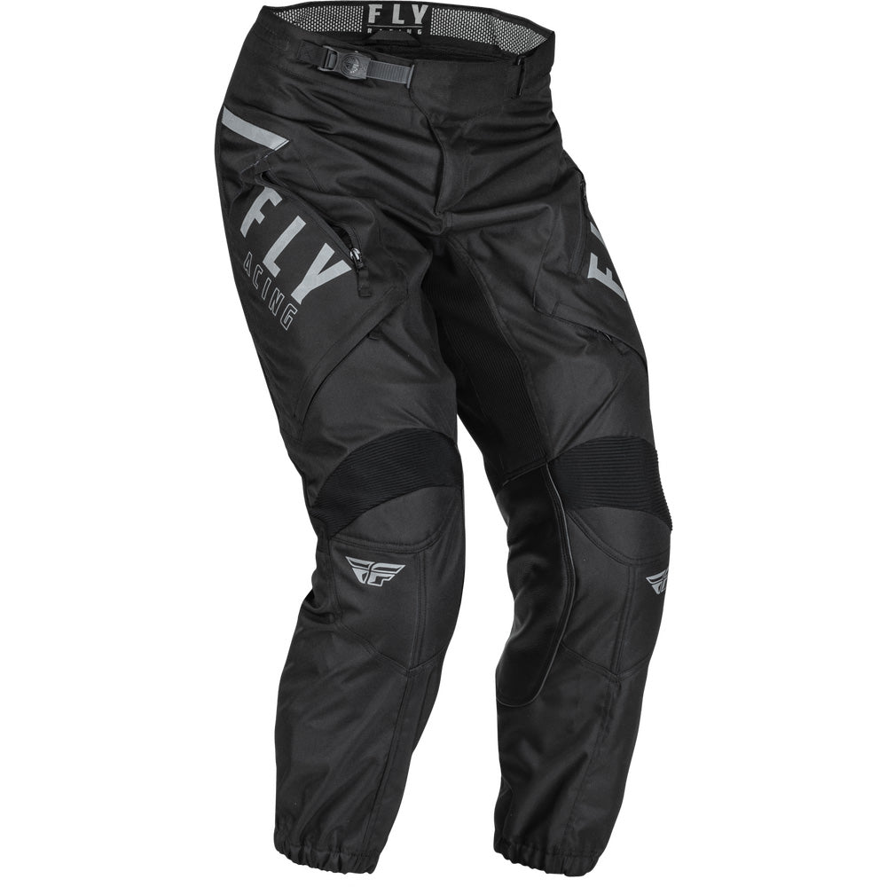 Fly Racing Patrol Pants Black/White - Front Right Side View