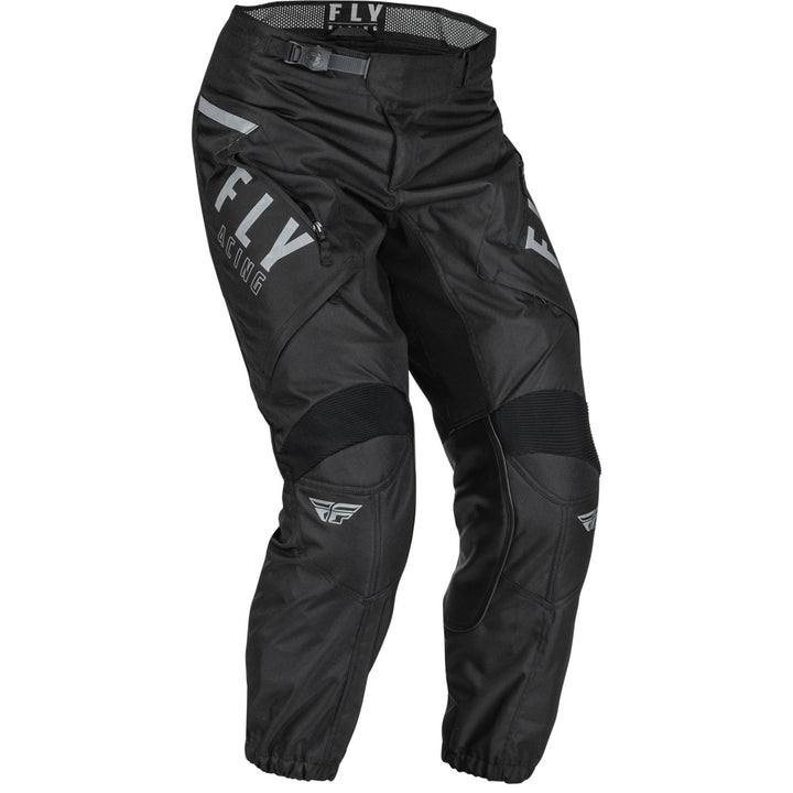 Fly Racing Patrol Pants Black/White - Front Right Side View