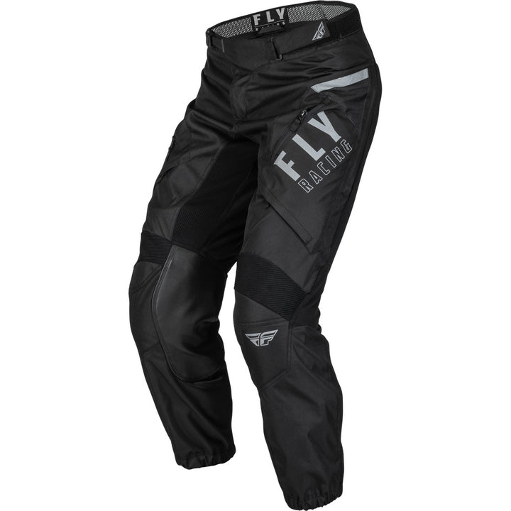 Fly Racing Patrol Pants Black/White - Front Left Side View