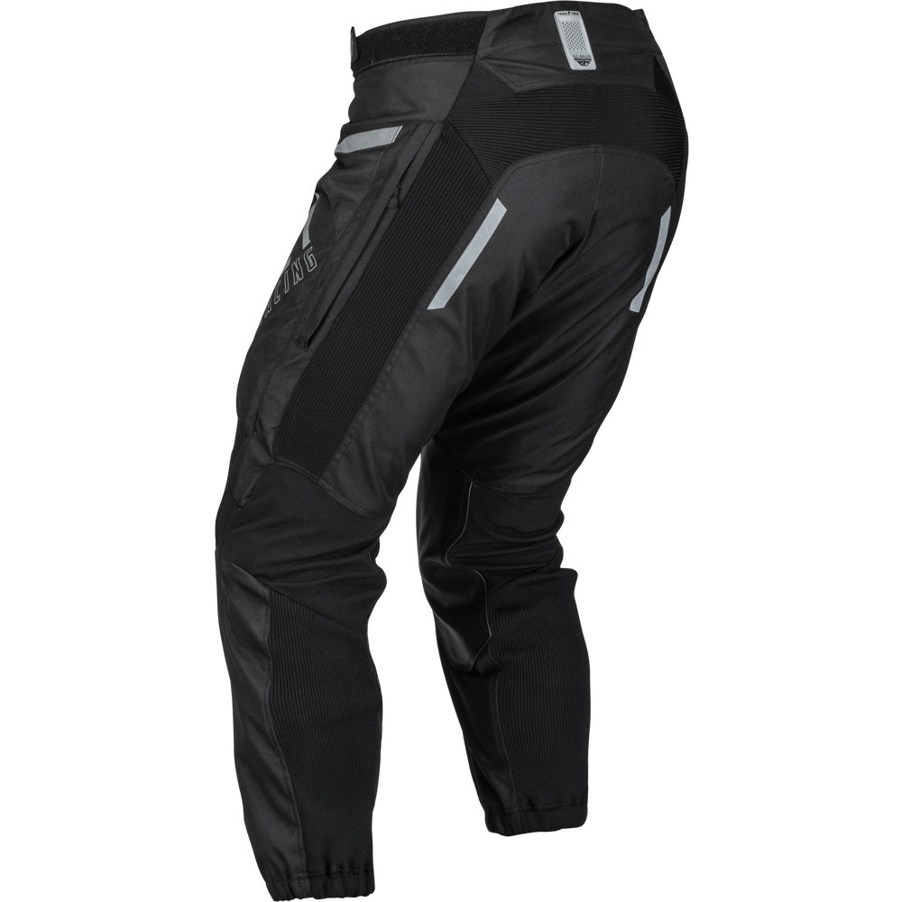 Fly Racing Patrol Pants Black/White - Rear Left Side View