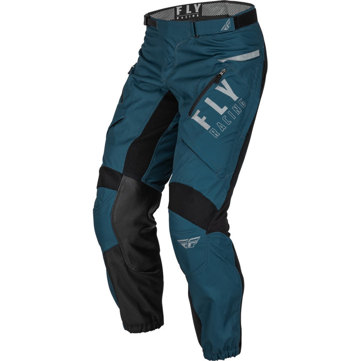 Fly Racing Patrol Pants Slate Blue/Black - Front Left Side View