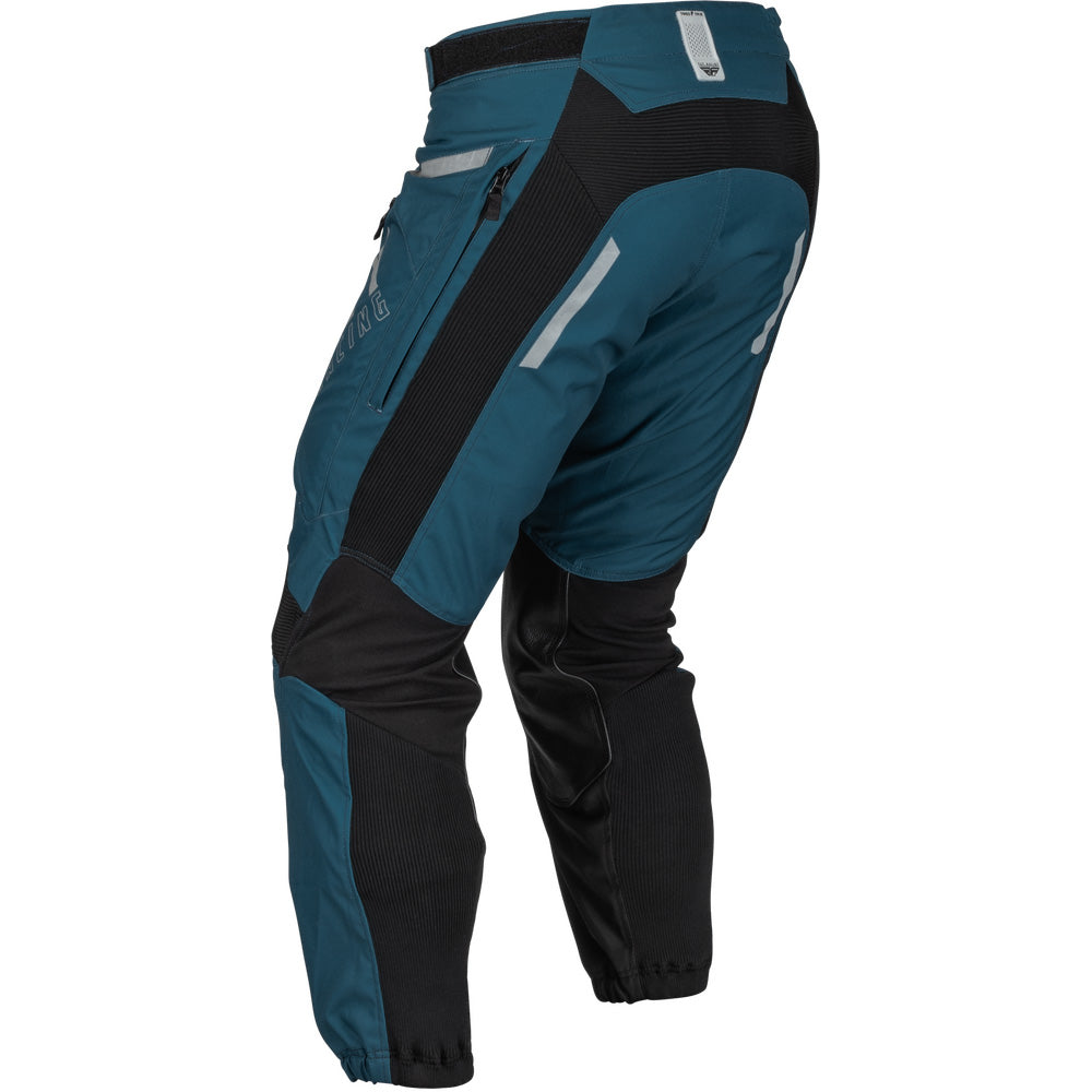 Fly Racing Patrol Pants Slate Blue/Black - Rear Left Side View