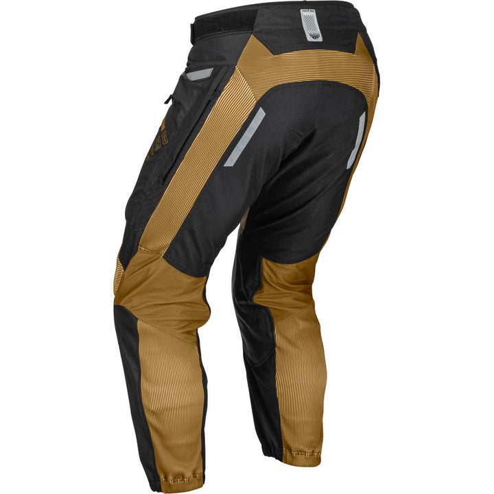 Fly Racing Patrol Pants Caramel/Black - Rear Left Side View