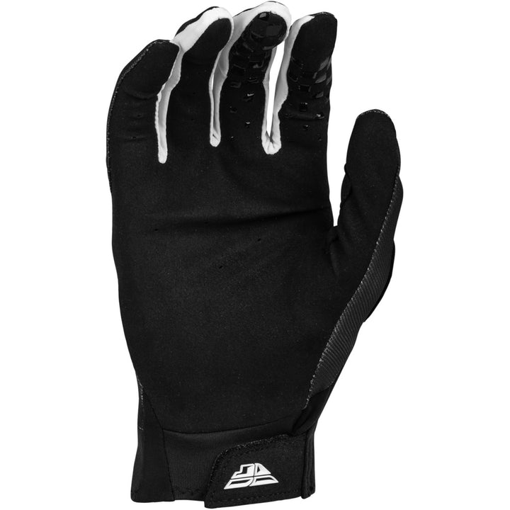 Fly Racing Pro Lite Gloves Black/White - Palm View