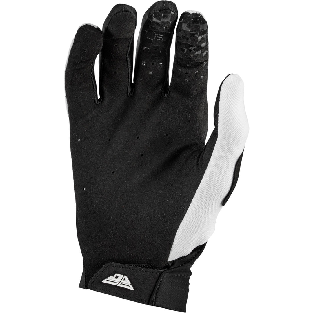 Fly Racing Pro Lite Gloves White/Black - Palm View